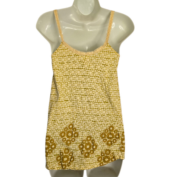 Kimchi & Blue Floral Lace Trim Cami Tank Size S Y2k Fairy Dainty Babydoll Boho - Picture 3 of 13
